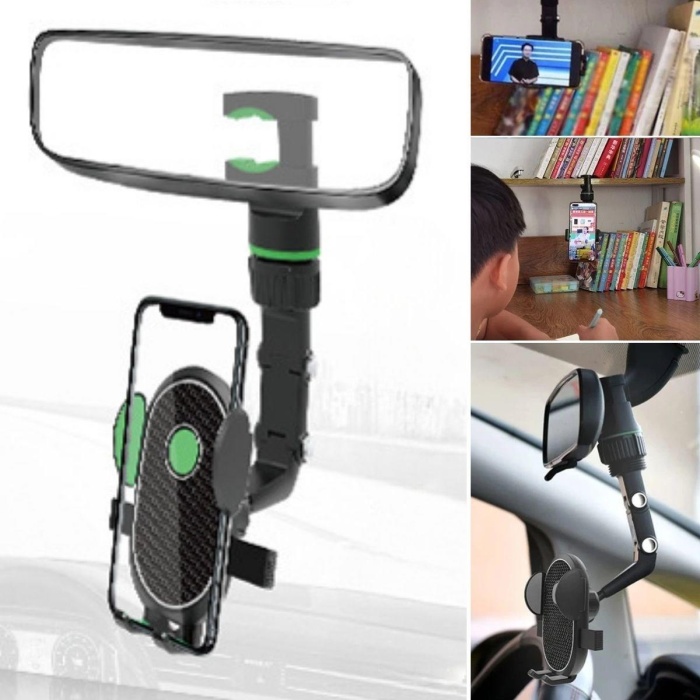 Dikiz Aynasına Takılabilen Eklemli Telefon Tutucu Aparat (5343)