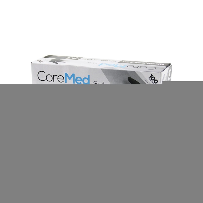 M BEDEN SİYAH PUDRASIZ NİTRİL MUAYENE ELDİVENİ  100LÜ (5343)