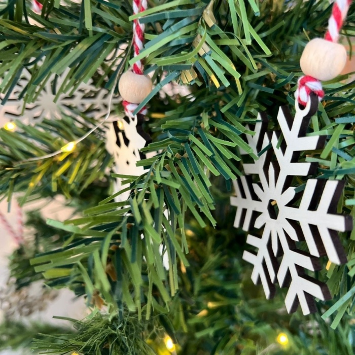 Ahşap Yılbaşı Ağaç Süsü-BY15 (5343)