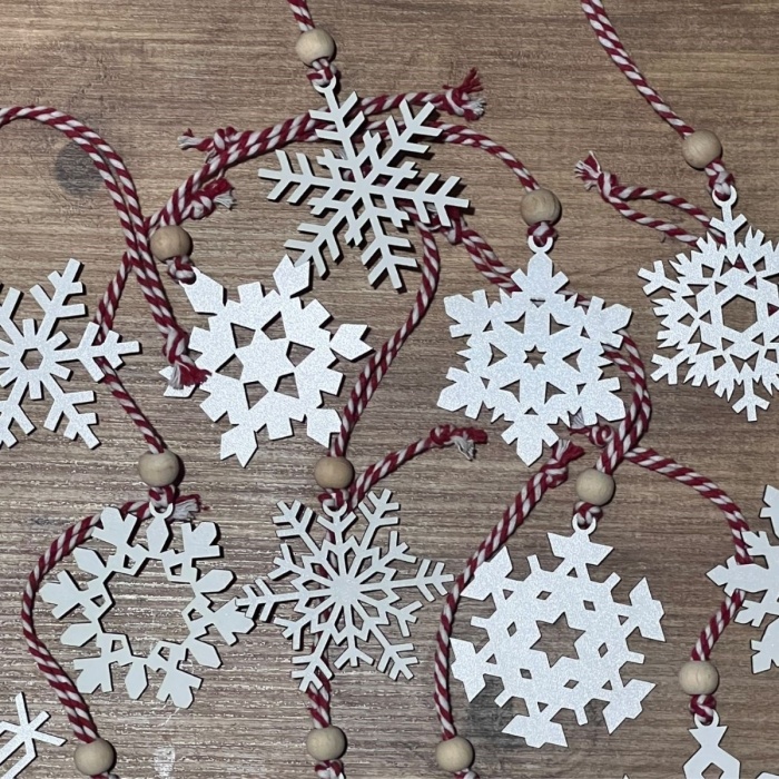 Ahşap Yılbaşı Ağaç Süsü-BY15 (5343)