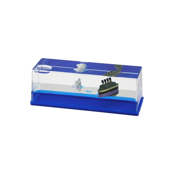 MAVİ SU GEMİ - ADA D.GEN MİKA YÜZEN BATMAYAN DEKORATİF BİBLO AKVARYUM5.2X15.2X5.3CM (5343)