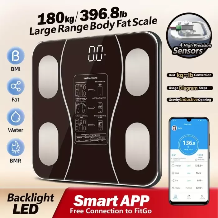 Siyah Akıllı Dijital Baskül FS-550 (5343)