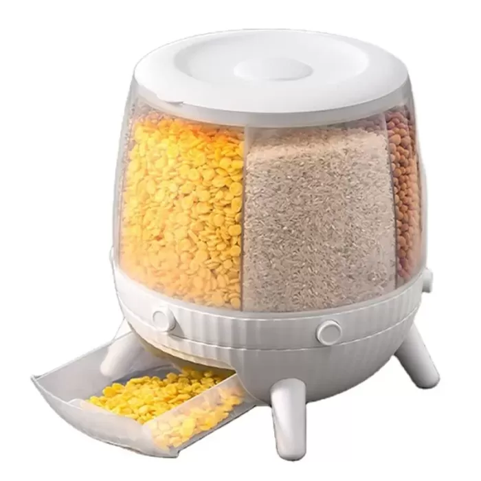 6 Bölmeli 360 Derece Dönebilen 6 Lt Bakliyat Organizeri (5343)