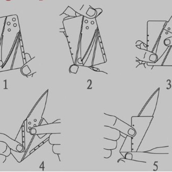 Kredi Kartı Şeklinde Bıçak (Kutusuz) (5343)