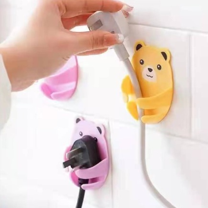 Ayıcık Desenli Çok Amaçlı 4 lü Fiş Tutucu (5343)