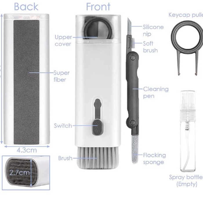 Çok Fonksiyonlu 7 Parça Airpods Klavye Ekran Kulaklık Temizleme Kiti (5343)