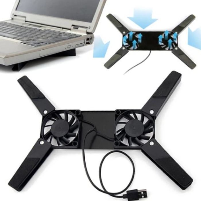 Katlanabilir Laptop Soğutucu 2 fanlı (5343)