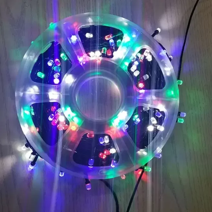 Renkli Vip Profesyonel 25 Metre Renkli LED Işık 220V Fişli Renkli (5343)