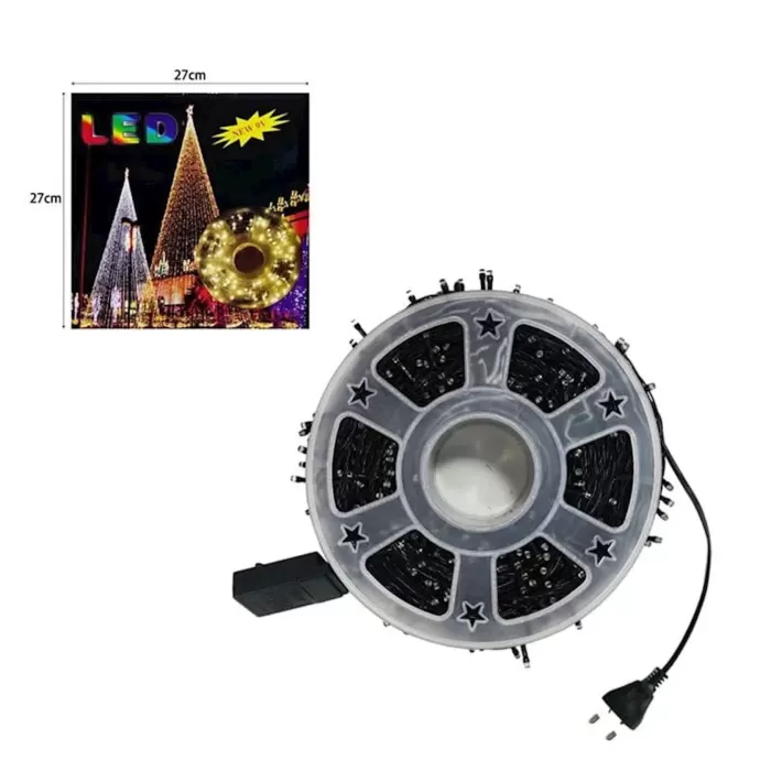 Renkli Vip Profesyonel 25 Metre Renkli LED Işık 220V Fişli Renkli (5343)