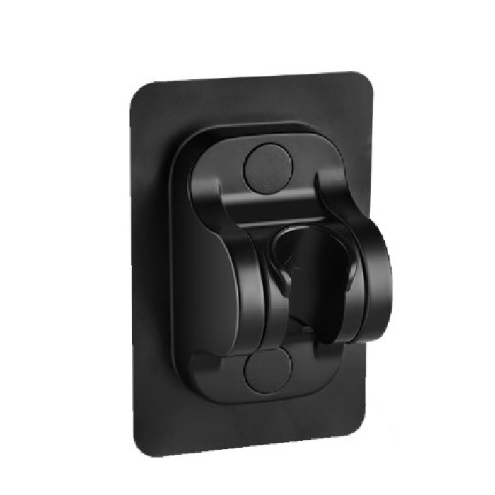 Yapışkanlı Duş Başlığı Tutucu Ayarlı Siyah (5343)