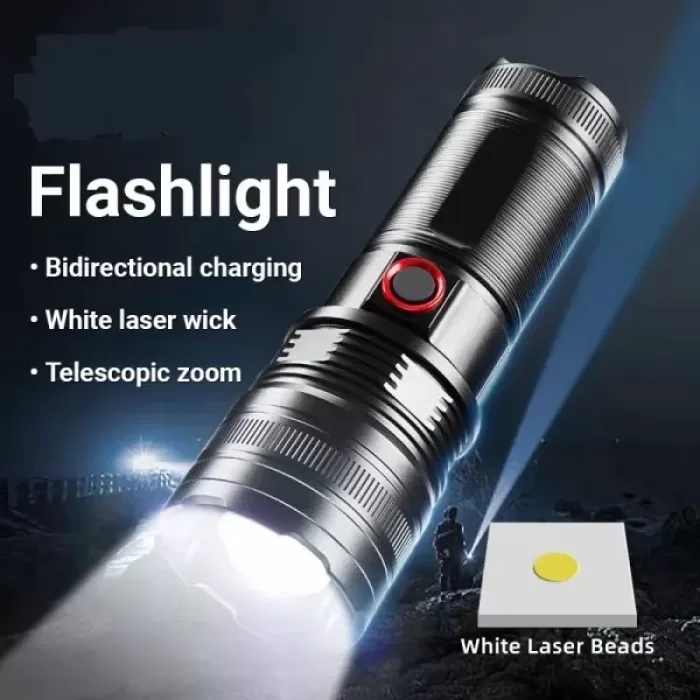 Taktik LED El Feneri 2000m, Güçlü Uzun Menzilli LED El Feneri XA-B702 (5343)