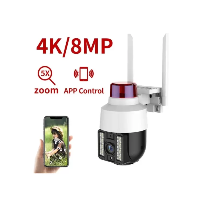 INT-CMR21 SD-kart destekli Hareketli Sesli Gece Renkli PTZ Akıllı Wifi Güvenlik Kamerası (5343)