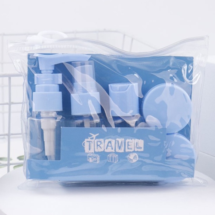 6 Parça Renkli Kapaklı Seyahat İçin Boş Şişe Seti (5343)