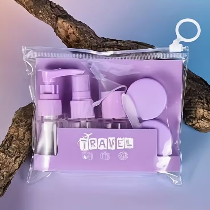6 Parça Renkli Kapaklı Seyahat İçin Boş Şişe Seti (5343)