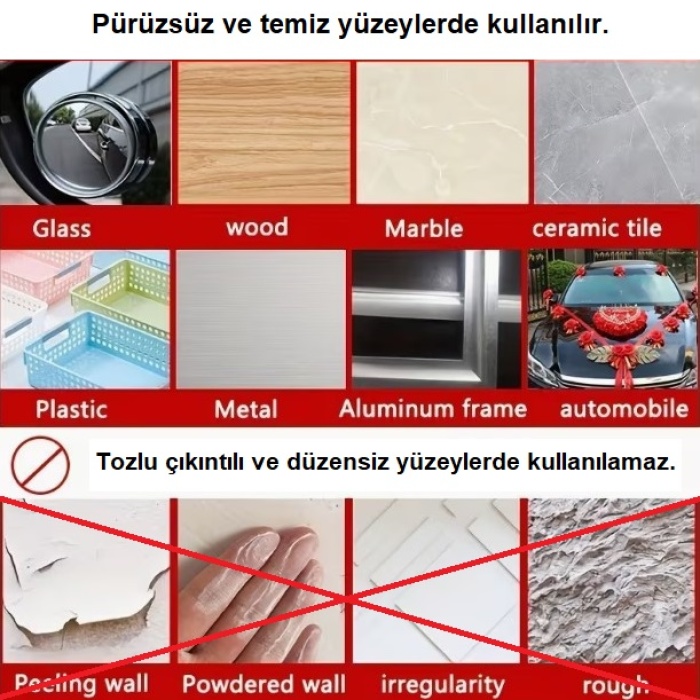 60 Parça Kolay Açılır Güçlü Çift Taraflı Bant 18mm*50mm (5343)