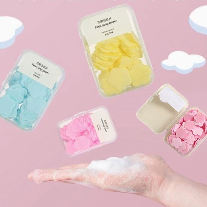 100 Yaprak Eriyen Mini Parfümlü Kağıt Sabun (5343)