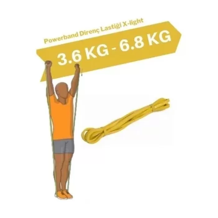 Direnç Bandı, Training Band, Sarı, 3-7 kg (5343)