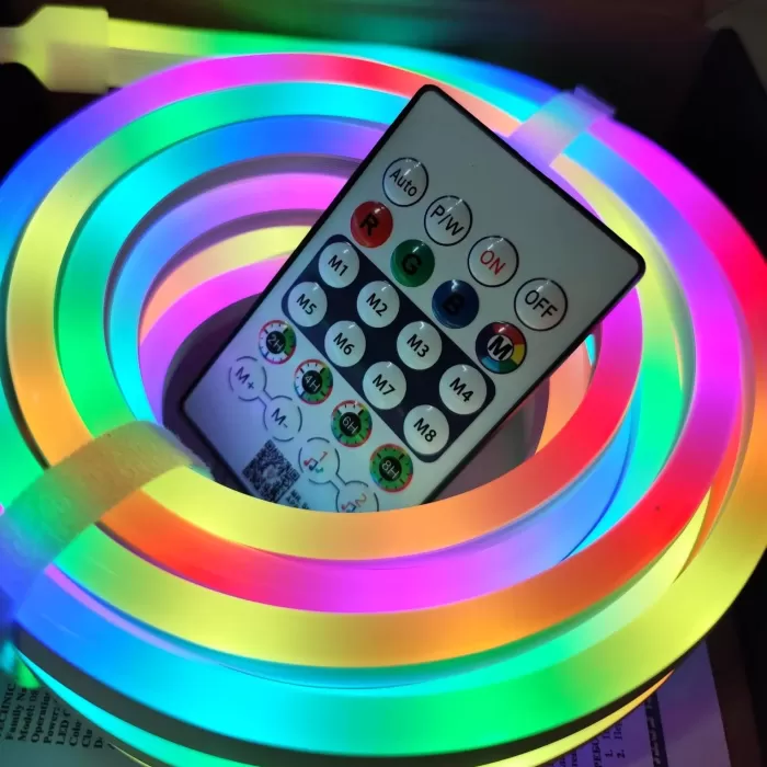 Neon LED Esnek Aydınlatma - RGB MAGIC SMART - 5 Metre Paket IP67 - Uzaktan Kumanda + Uygulama (5343)