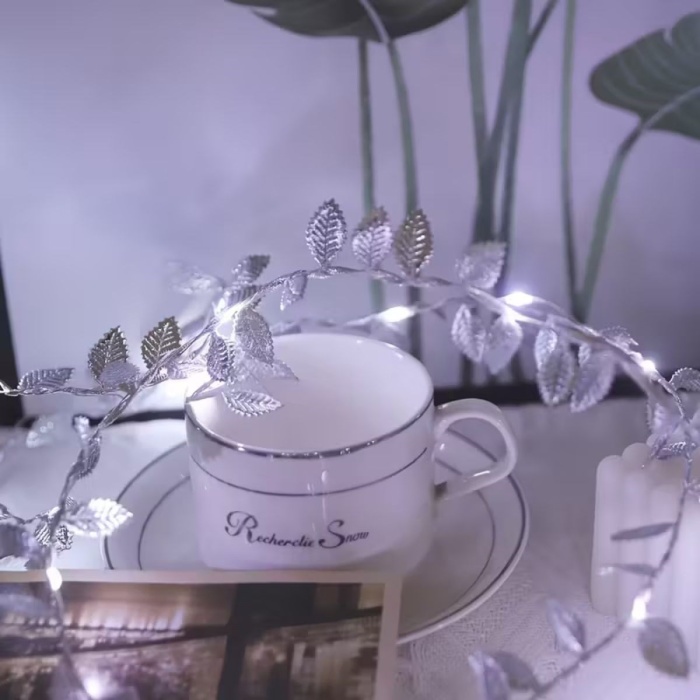 3 Metre Yaldızlı Gümüş LED Işık – Dekoratif Ortam ve Yılbaşı Aydınlatması (5343)