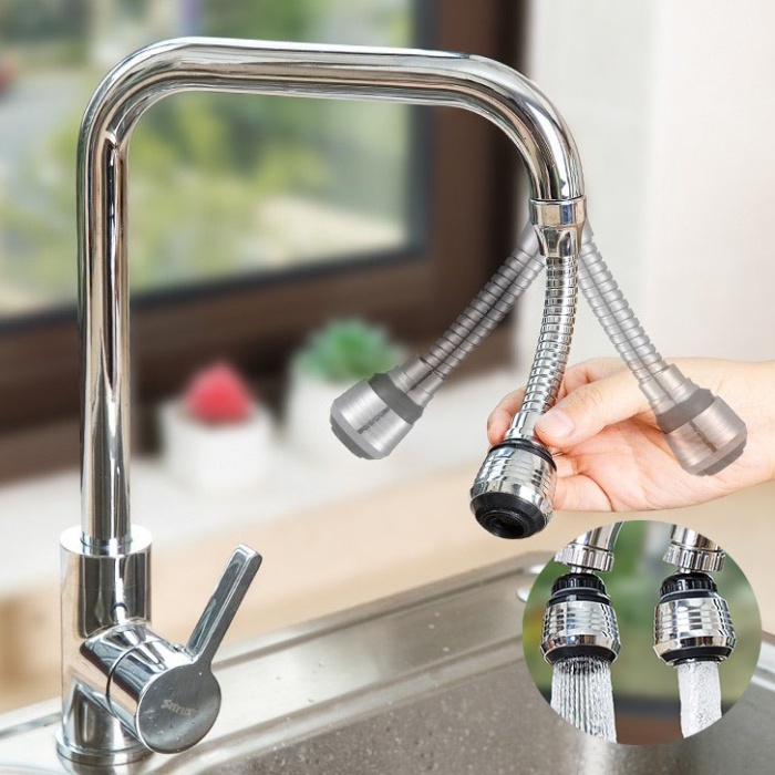 Hortumlu Esnek Su Tasarruflu 2 Modlu Musluk Başlığı (5343)