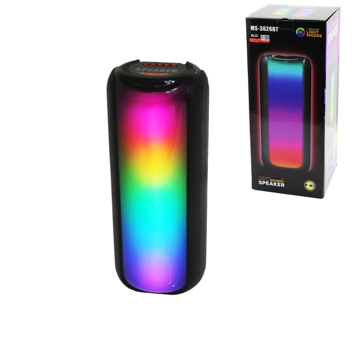 SPEAKER HOPARLÖR BLUETOOTH WIRELESS SPEAKER 5 FARKLI IŞIKLI USB - BLUETOOHT - DC 5V (5343)