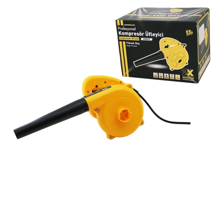 PROFESYONEL MODEL:BL11 HAVA ÜFLEME MAKİNE KÖRÜK - KOMPRESÖR 450W ÜFLEME HIZ = 0.26M3 / DAK.  ASR-810 (5343)
