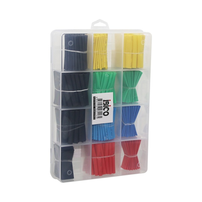 530PCS MAKARON KABLO TAMİR SETİ ISIYLA BÜZÜŞMELİ DARALAN HORTUM (5343)