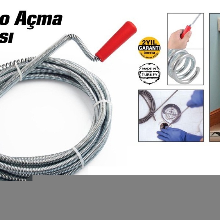 Lavabo Ve Gider Boruları Açacağı - Lavabo Açma Sustası - 5Metre (5343)