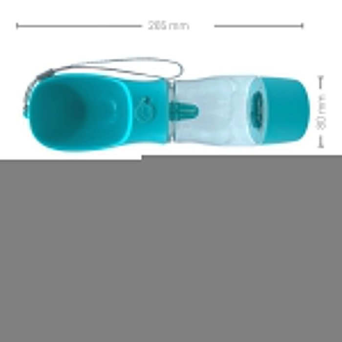 Taşınabilir Mama Hazneli Evcil Hayvan Suluğu Seyahat Kabı Kilitlenebilen Su Sızdırmaz 380ML (5343)