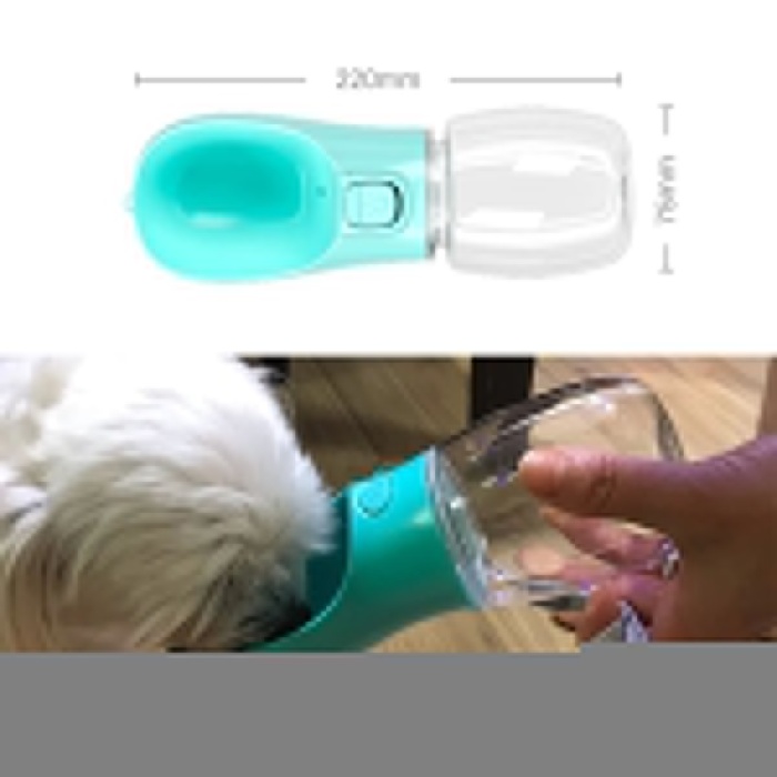 Taşınabilir Evcil Hayvan Suluğu Seyahat Kabı Kilitlenebilen Su Sızdırmaz Kap 350 ml (5343)