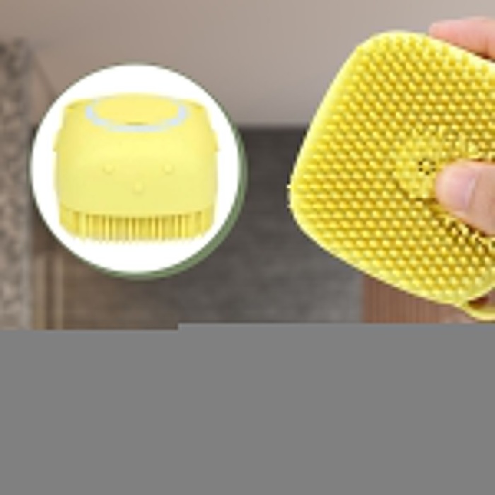 Yumuşak Silikon Malzemeli Esnek Jel Hazneli Masaj Fonksiyonlu Etkili Banyo Duş Kese Lifi (5343)