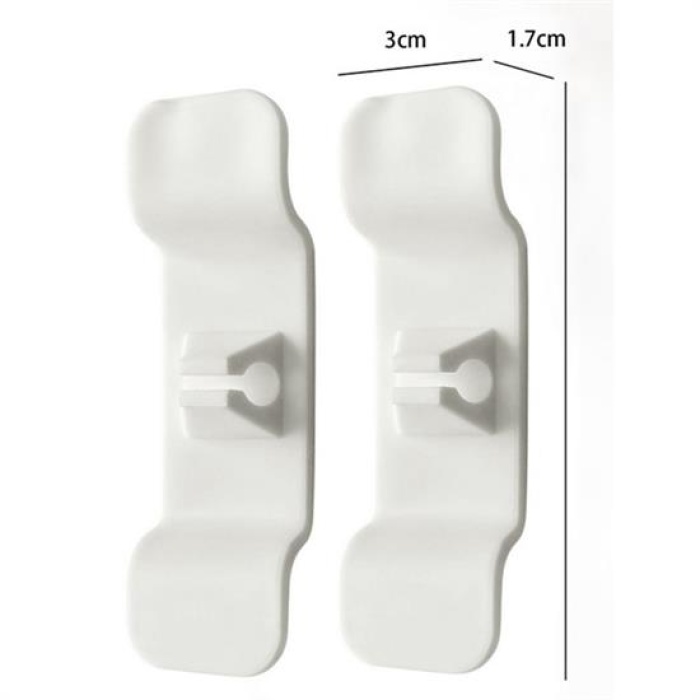 6&amp;#39;lı Pratik Kablo Toparlayıcı Yapışkanlı Klips Mutfak Air Fryer Kettle Kahve Tost Makinası (5343)