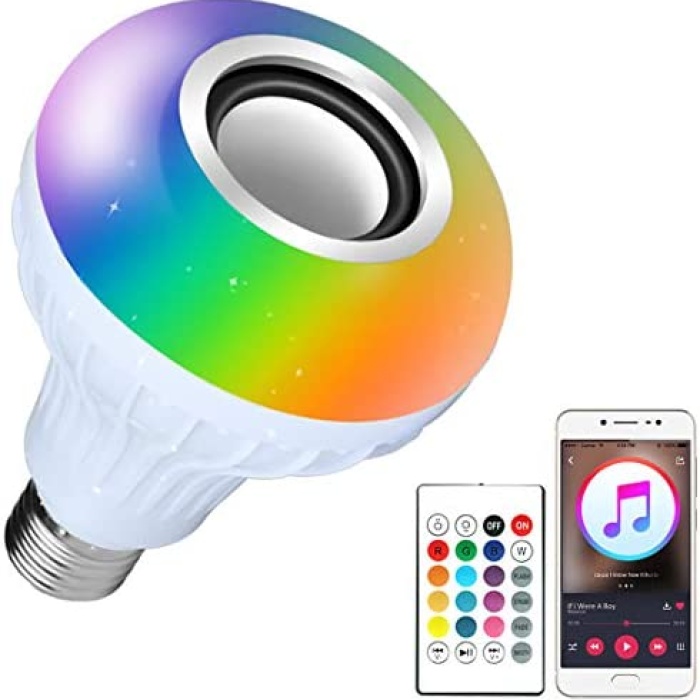 Bluetooth Hoparlör Akıllı Led Ampul Lamba (5343)