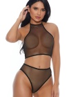 Siyah Transparan Fantazi Takım Tm1123