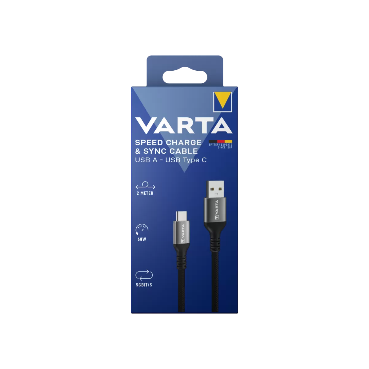 Varta VARTA Şarj Kablosu 2m A-C Şarj Kabloları