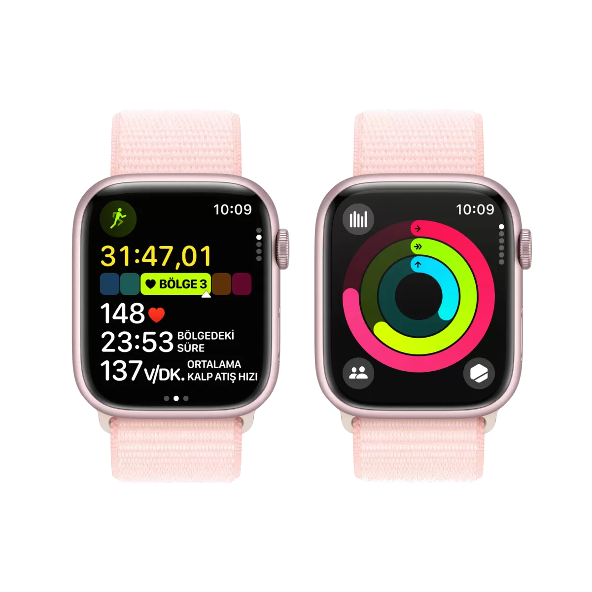 APPLE Apple Watch S9 41mm Pembe SL Akıllı Saat