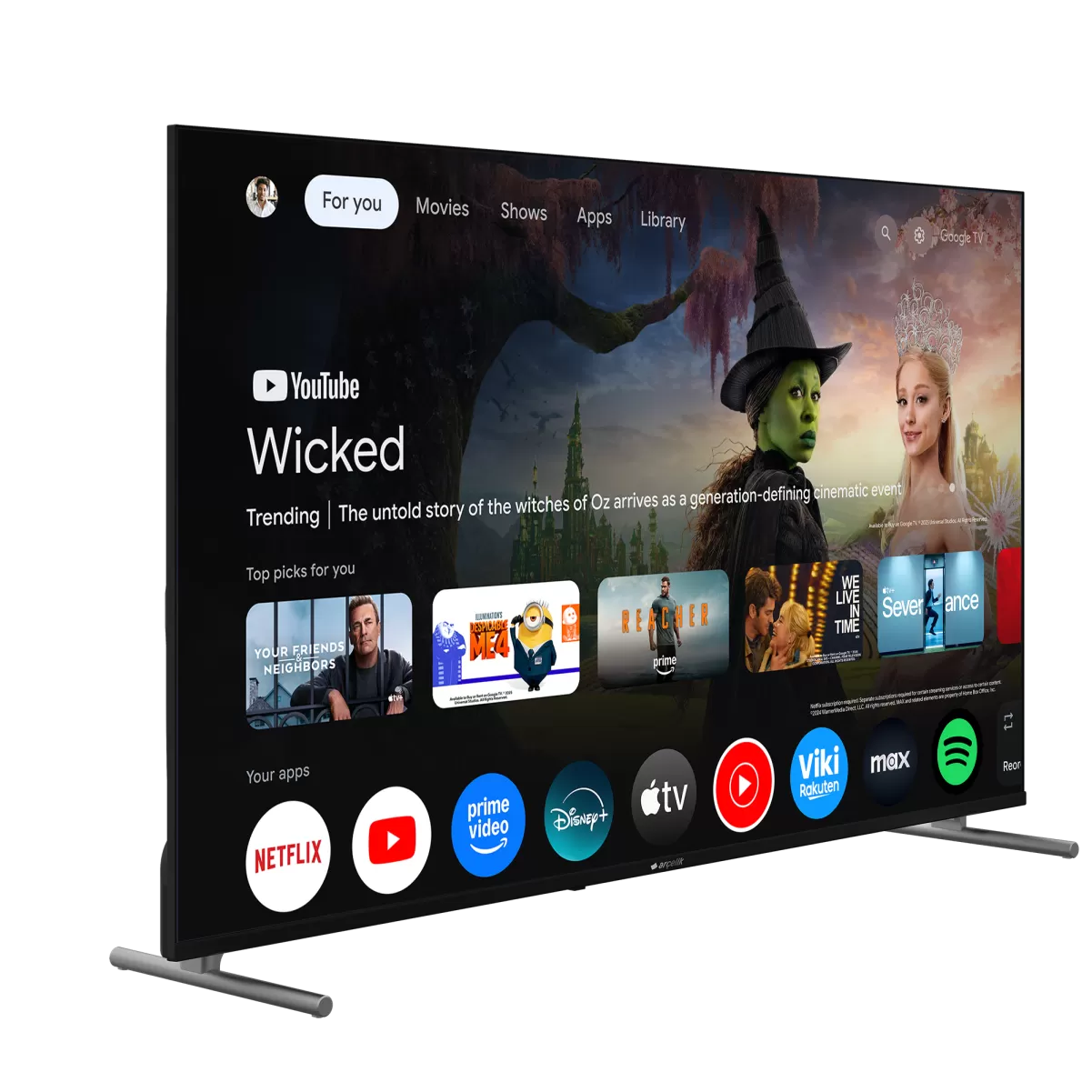 ARÇELİK 7 Serisi 75 4K UHD Google TV - A 775 C Smart TV