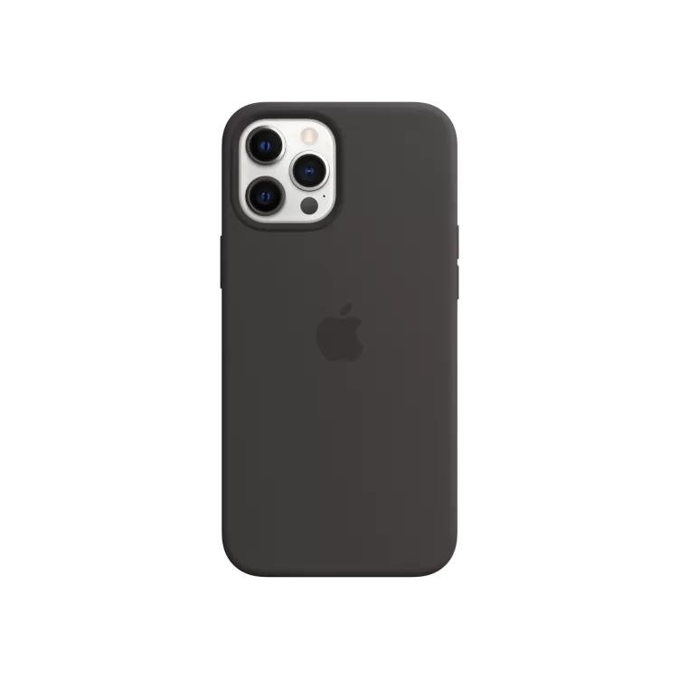 APPLE iPhone 12 Pro Max Silikon Kılıf Siyah Cep Telefonu Aksesuar