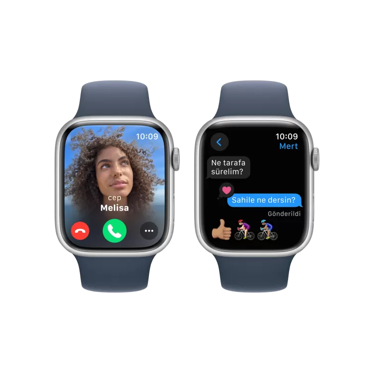 APPLE Apple Watch S9 41mm Gümüş-Mavi SB - S/M Akıllı Saat