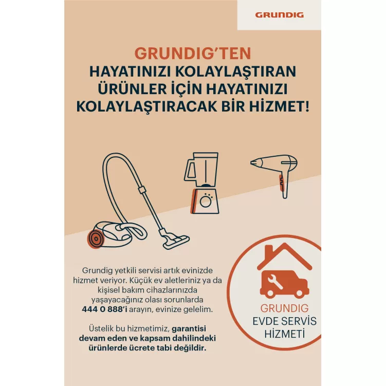 GRUNDIG HD 2509 R Saç Kurutma Makinesi