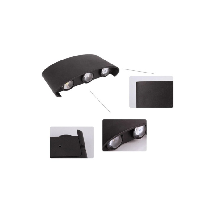 Çift Yönlü Aplik 6w 3200k Günışığı Led Aplik