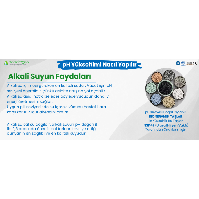 Biohidrogen Alkali Premium pH 9,5 Su Arıtma Cihazı