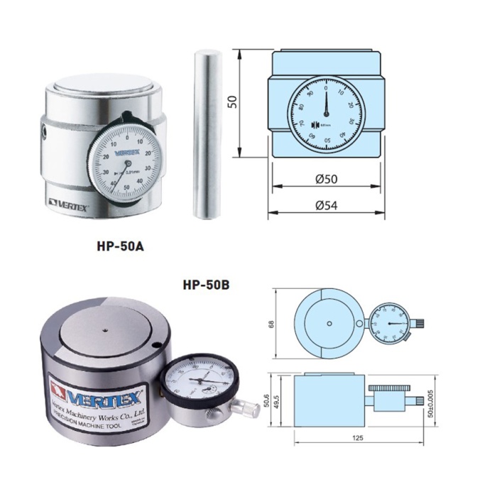 50mm B TİP SAATLİ YÜKSEKLİK HİZALAMA