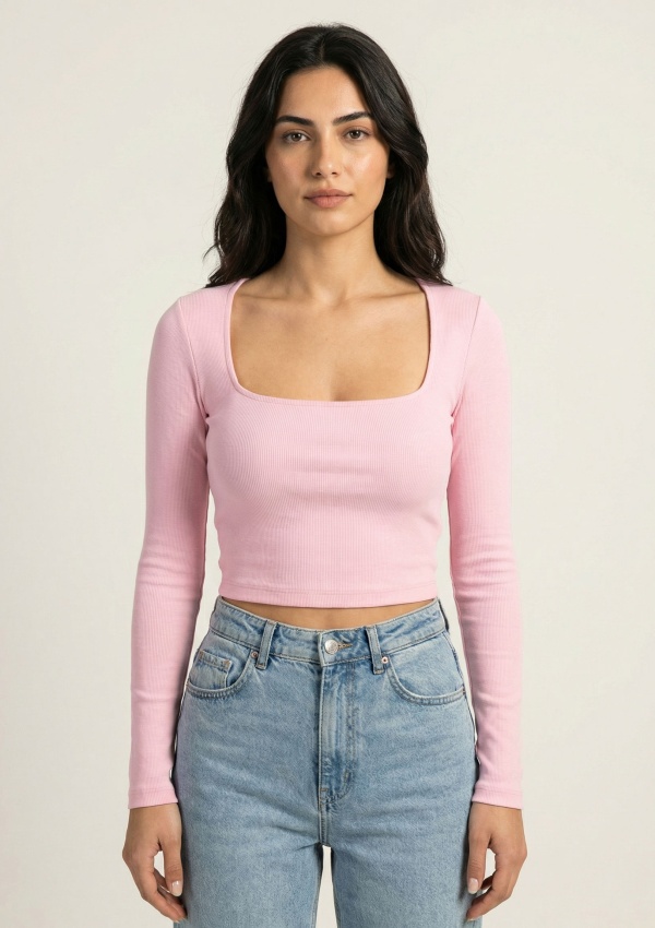 Kare Yaka Uzun Kol Body