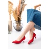 Risan Kadın Kırmızı Topuklu Stiletto