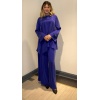 Mor Tunik Pantolon Tesettür Takım