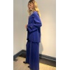 Mor Tunik Pantolon Tesettür Takım