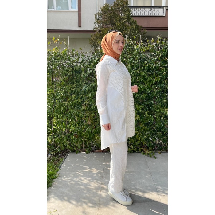 Keten tesettür takım bayan