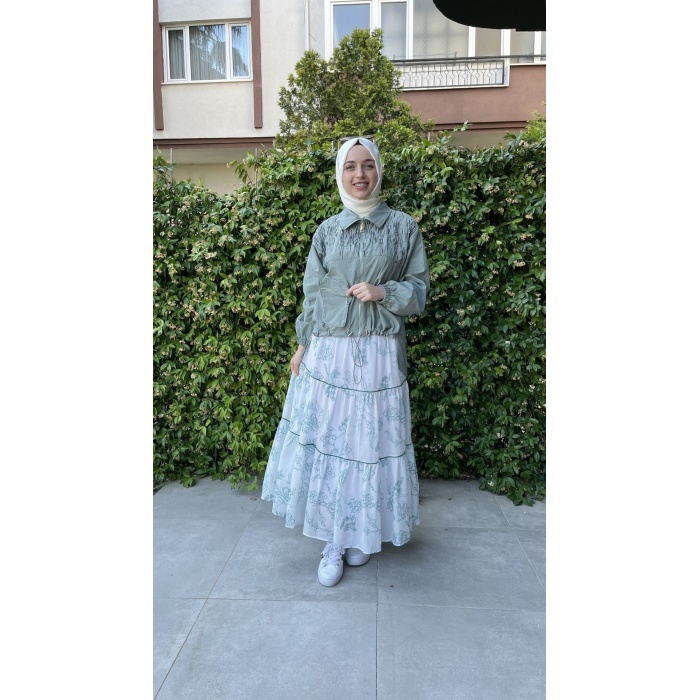 Yazlık Etek Fırfırlı