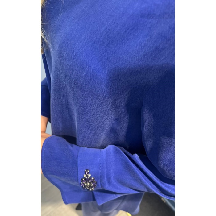 Mor Tunik Pantolon Tesettür Takım